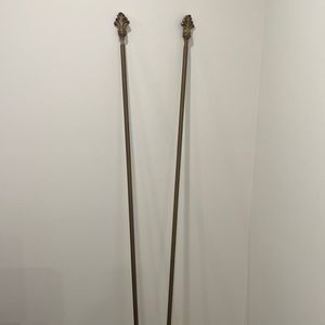 Gold Drapery Rod. Two rods.